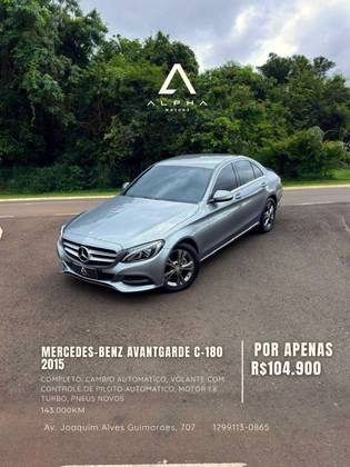 MERCEDES-BENZ C 180 1.6 CGI AVANTGARDE 16V TURBO GASOLINA 4P AUTOMÁTICO